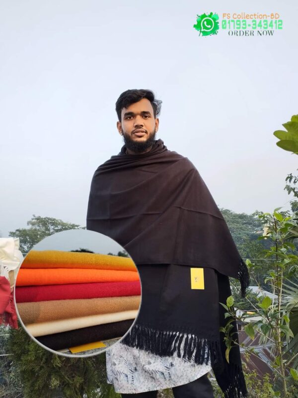 প্রিমিয়াম উলের শাল (Black)